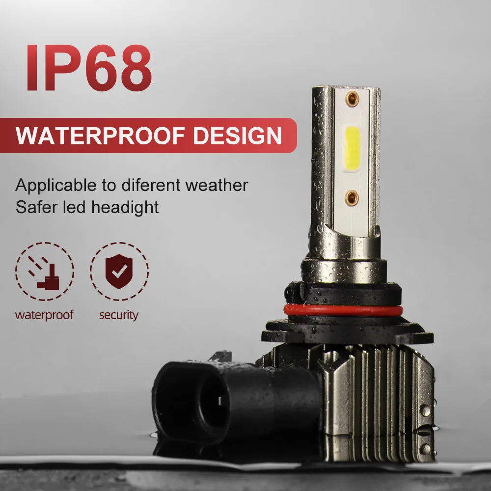 Crossfox farol de carro h8 h11 led h4 h7 60w 12000lm 9005 hb3 9006 hb4 5000k 6000k 8000k luzes de neblina automáticas 12v lâmpadas led - Image 6