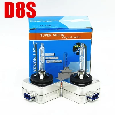 1 PAR carro xenon D8S 25w farol oculto 6000k 8000k D8S luz