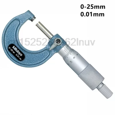 Mitutoyo CNC Micrômetros externos 0-25 25-50 50-75 75-100mm 0,01mm Ferramentas de medição Micrômetro Mecânico 103-137
