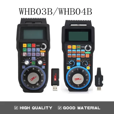 Chc whb04b cnc volante sem fio mach3 4 eixos 6 eixos mpg suspensão volante usb controle remoto 40m receptor