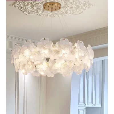 Creme Vento Lustre De Cristal, Luz Da Sala De Estar, Restaurante Luz, High-end Atmosférica, Hall, Novo, 2024