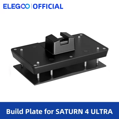 Placa de construção ELEGOO para impressora 3D SATURN 4 SATURN 4 Ultra LCD, com nivelamento de 4 pontos e superfície esculpida a laser