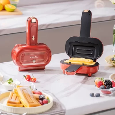 Máquina de café da manhã 1pc saming smelter casa pequena portátil torrada waffle multifuncional antiaderente aparelho cozinha