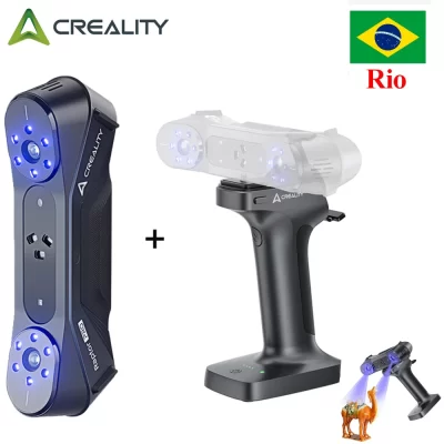 Creality scanner 3D CR-Scan Raptor Pro com ponte de digitalização 22 + 7 luz azul/NIR scanner 3D de consumo para impressora 3D digitalização colorida