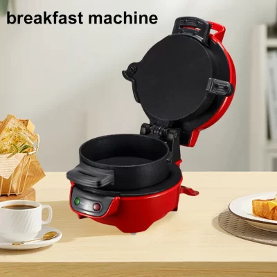 Máquina de sanduíche de café da manhã antiaderente máquina de café da manhã doméstica mini fabricante de muffin de café da manhã para muffins croissants mini waffles