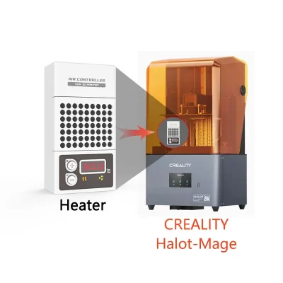Mini aquecedor para impressora 3D Creality Halot Mage, controlador de temperatura de impressora 3D de resina