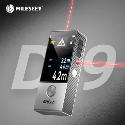 Medidor de distância a laser MiLESEEY D9, fita métrica a laser Bluetooth, medida a laser 100M com alinhamento visual, desenhar facilmente CAD