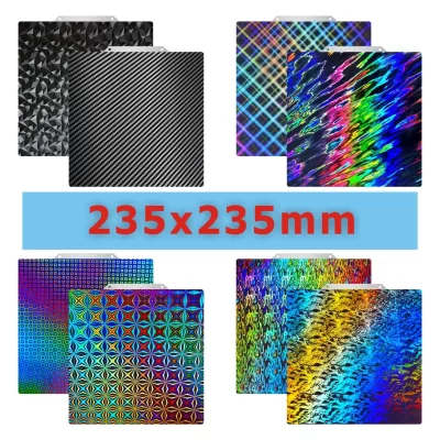Pei folha lisa 235x235 para ender 3 elegoo netuno 4 pro pet peo Pey placa de construção magnética mola aço impressora 3d cama aquecida