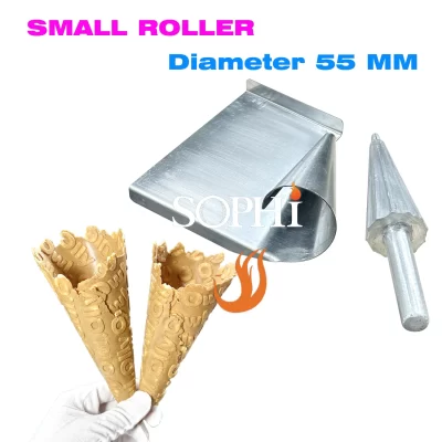 Ferramentas de cozimento de cone comercial molde de cone de waffle molde de rolo de alumínio máquina de cone de waffle de gelato