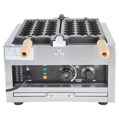 Máquina de waffle elétrica comercial 1500W 110V / 220V com espetos Haws cristalizados com ovos peludos Waffle Baker para uso comercial