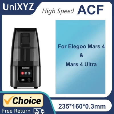 Filme de liberação ACF de alta velocidade de 7 polegadas para Elegoo Mars 4 Mars 4 Ultra 9K Filme de forro de liberação ACF para impressora 3D de resina LCD MSLA