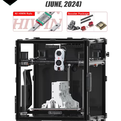 SIBOOR Voron Trident [junho, 2024] Impressora 3D DIY Estrutura de metal CNC 4AWD CoreXY e todos os trilhos HIWIN Voron Kits de impressora 3D