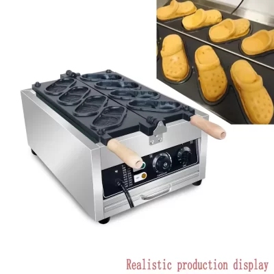 Xeoleo elétrica/gás crocs forma waffle maker 3000w tela de toque sapatos forma máquina waffle 4 pçs/6 pçs ferro waffle