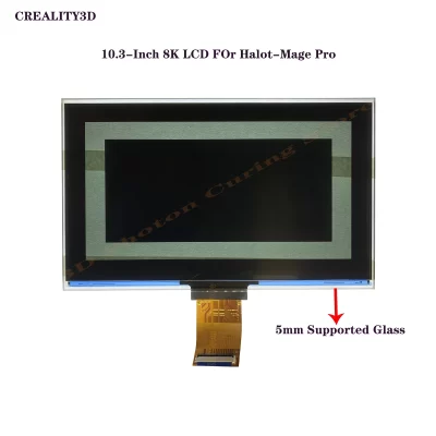 Creatity3d halot-magage pro tela monocromática uv cura impressora 3d 10.3 polegadas 8k preto e branco lcd tela de exibição de exposição substituída