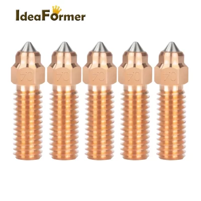 0.4/0.6/0.8mm para elegoo netuno 4 plus/4 max bocais de alta precisão banhado a cobre aço endurecido bocais de impressora 3d de alta velocidade