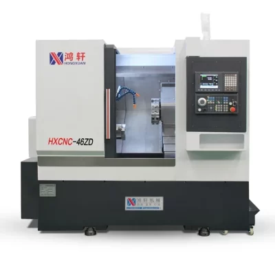 Máquina CNC de precisão totalmente automática, torno CNC, máquina pequena, 46 máquina de corte, fornecimento direto do fabricante