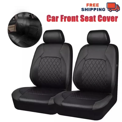 2 Assentos Universal Car Seat Cover Respirável PU Couro Conjunto Completo Protetor de Assento Automóvel Acessórios Interior Veículo Almofada