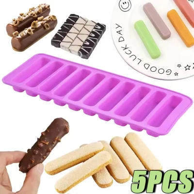 Molde de silicone para forno microondas, modelo de cozimento, bolo de biscoito, forno, 10 Bar