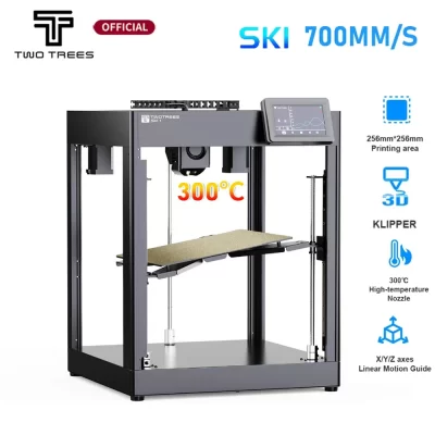 TwoTrees SK1 700 mm/s Klipper Impressora 3D CoreXY com tela colorida de toque de nivelamento automático Impressora 3D FDM de impressão de alta velocidade