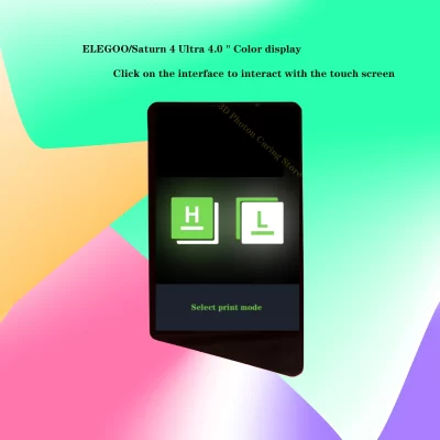Elegoo/Saturn 4 Ultra 16k 4.0 "display colorido clique na interface para interagir tela de toque impressora 3d lcd peça de reparo kit de ferramentas
