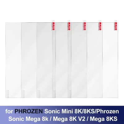 Acessório para impressora 3D, 5 peças de filme protetor de tela para Phrozen Sonic Mini 8K/Mini 8KS/Mega 8k/Mega 8KS LCD impressora 3D