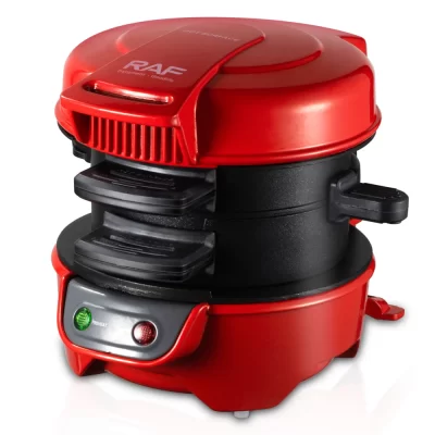 Multi antiaderente pequena churrasqueira elétrica de hambúrguer dupla máquina de sanduíche de café da manhã grelha elétrica torradeira fabricante de hambúrguer