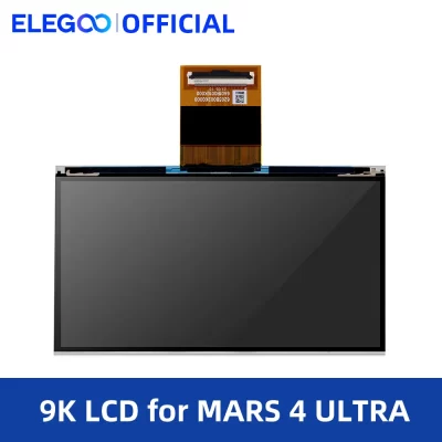ELEGOO Tela LCD Mono 9K de 7 '' com Resolução 8520 x 4320 e com Dureza 9H de Vidro Temperado para Impressora 3D MARS 4 ULTRA Resina