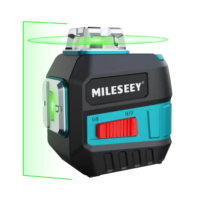 Mileseey 5 linhas de nível laser linha vermelha profissional nível laser auto-nivelamento nível de laser 3d nivel a laser 5 linhas