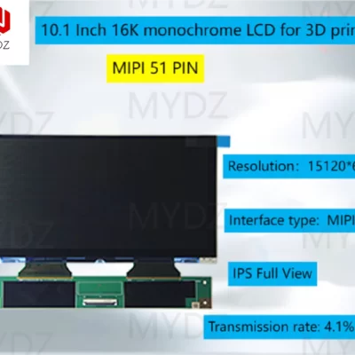 Tela de exposição lcd monocromática de 10.1 polegadas 16k 15120*6230 para impressora 3d lcd para elegoo saturno 4 ultra 16k