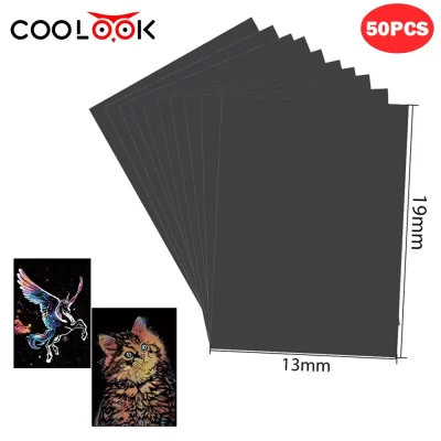 Gravador a laser criativo arco-íris scratch art papel 32k 16k a4 multi-cor diy papelão para máquina de gravação a laser material