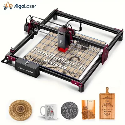 Algolaser kit diy mini gravador a laser 10 potência de saída app controle offline diy ferramenta gravador para metal/vidro/madeira 300x315mm tamanho
