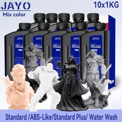 Jayo padrão/abs-como/padrão plus/resina de impressora 3d de lavagem de água 395 a 405nm cura uv impressão 3d resina de fotopolímero líquido