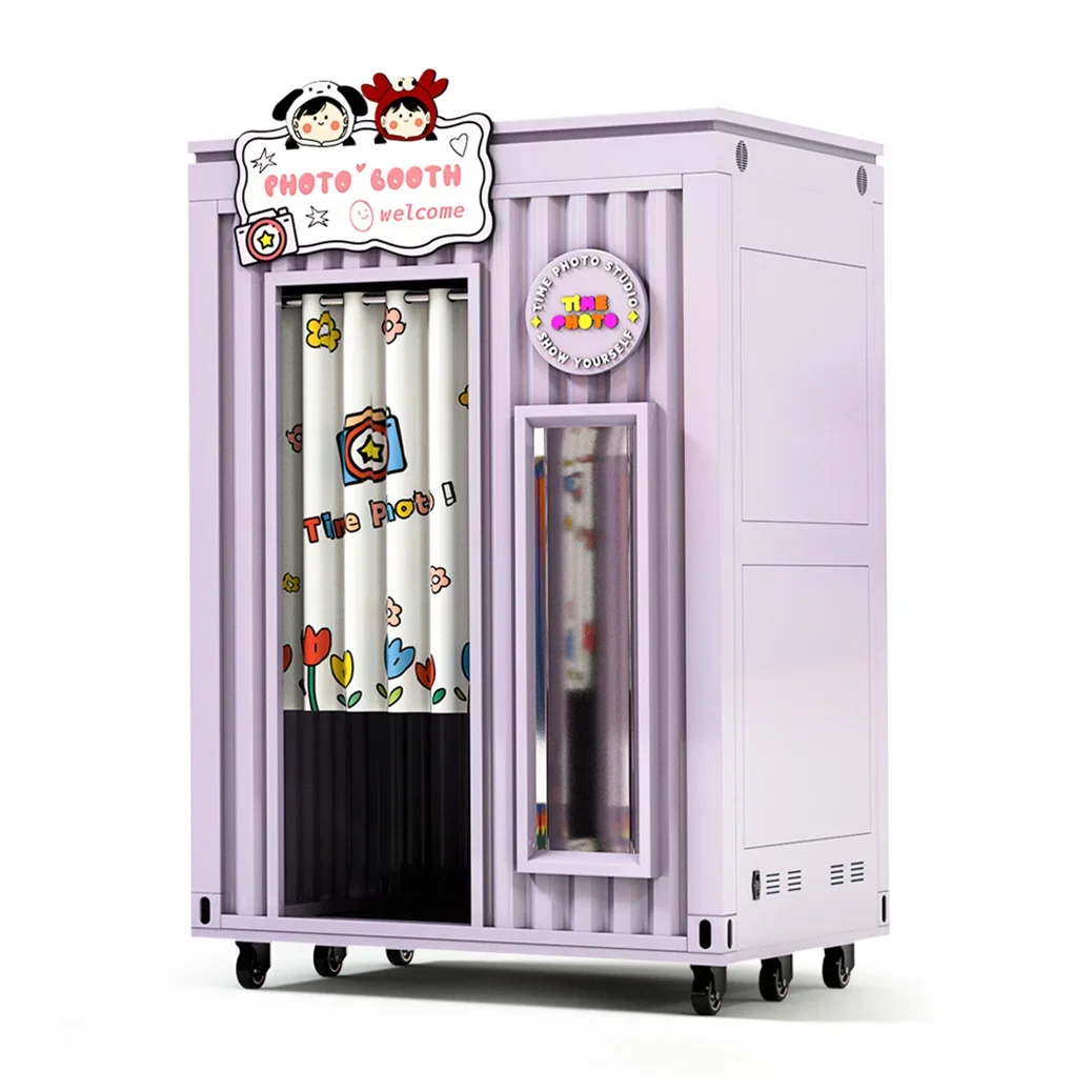 Máquina de venda automática de cabine fotográfica compatível com slr, estação de imagem de identificação de passaporte de selfie - Image 3