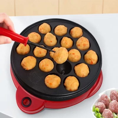 220v chibi maruko máquina de cozimento elétrica doméstica takoyaki fabricante polvo bolas grill pan ferramentas cozinha profissional