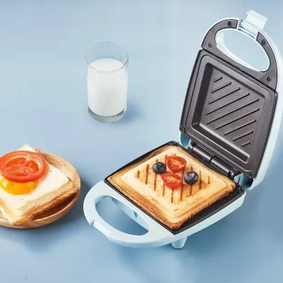 Sanduicheira multifuncional para uso doméstico, máquina leve para café da manhã, panqueca elétrica, waffle, ferro, torradeira de pão