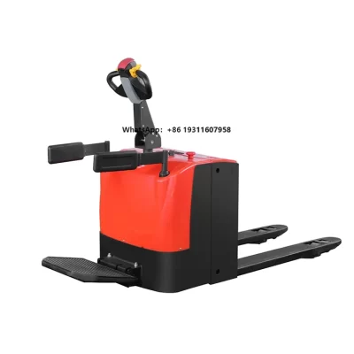 Caminhão empilhador elétrico completo de 2 toneladas, carregado avaliado de 2000kg, empilhador elétrico de paletes