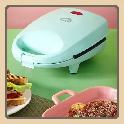 Multi-funcional estudante nutricional refeição luz máquina de refeição café da manhã sanduíche fabricante waffle torradeira