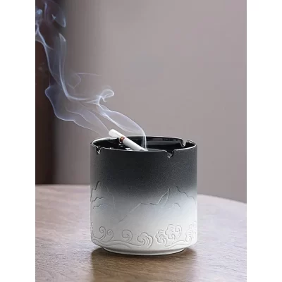 Cinzeiro anti-fumo criativo, grandes ornamentos high-end para casa, sala de estar, escritório