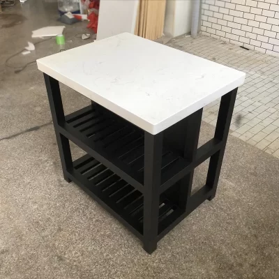 Mesa Média Estreita Da Cozinha De Mármore, Mesa De Cozinha Integrada, Custom Bar Rack, Mesa De Jantar Móvel, Gabinete Integrado