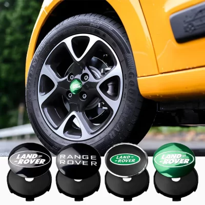 4 pçs 56/60mm estilo do carro roda hub centro tampas aro cobre adesivos para landrover svr descoberta velar evoque rangeover l322 l405