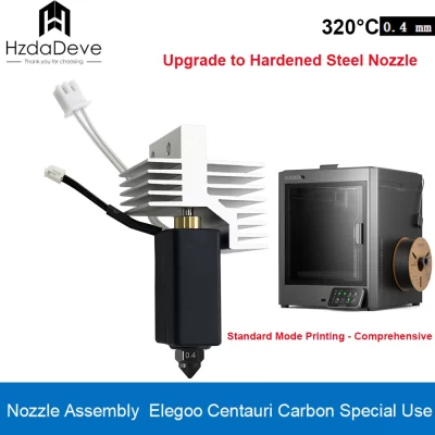 Atualize o hotend cerâmico do bocal de aço endurecido do vários tamanhos para peças da impressora 3D do carbono de Elegoo Centauri