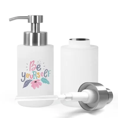 Produto sublimado de aço inoxidável 550ml dispensador de sabão de mão garrafa de pressão cozinha banheiro