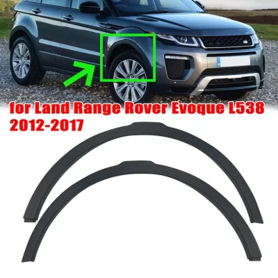Roda dianteira flares arcos da roda guarnição para land range rover evoque l538 2012 -2017 fender sobrancelhas moldagem acessórios paralama