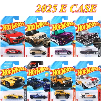 2025e original rodas quentes carro 1/64 diecast menino brinquedo williams honda civic range rover ford mustang coupe escort chevy impala kitt