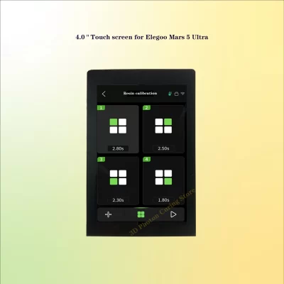 Tela sensível ao toque de 4.0 "para Elegoo Mars 5 Ultra Interface clique UI display controlado por dedo LCD capacitivo reparo de impressora 3d substituir