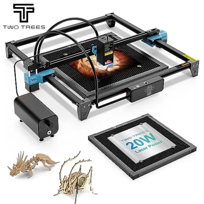 Twotrees TTS-20 pro 20w máquina de gravação a laser de metal suporte offline cnc gravador ferramentas de corte a laser para madeira acrílico couro