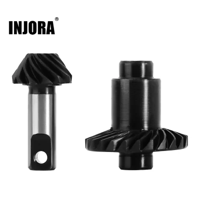 Injora liga de aço overdrive underdrive eixo helicoidal conjunto engrenagem para 1/18 rc rastreador carro trx4m TRX-4M acessórios atualização