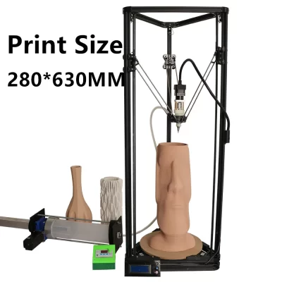 Kit de Impressora 3D Clay, DIY, Tamanho Super Grande, 2L Capacidade, 630mm, TC 280