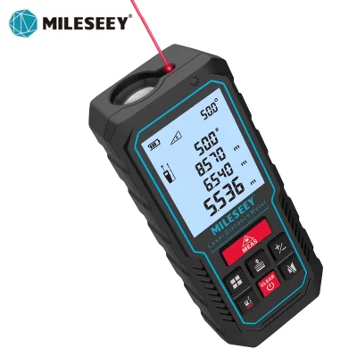 Mileseey laser rangefinder s2 recarregável fita laser medida 50m 70m 100m 120m trena de alta precisão com ângulo eletrônico