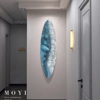Pingente Vertical moderno para a decoração da parede da entrada, Criativo fundo tridimensional, Luxo abstrato, Sala de estar